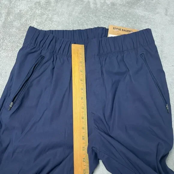 Eddie Bauer Women's 8 Fleece Lined Activewear Pants Navy H1012 - Picture 5 of 11